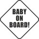 Baby on board trojůhelník