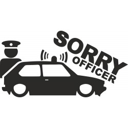 Sorry officer