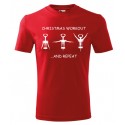 Fitness tričko - christmas workout