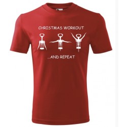 Fitness tričko - christmas workout