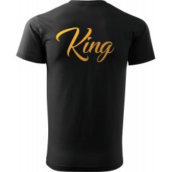 Tričko K - King se zlatým potiskem